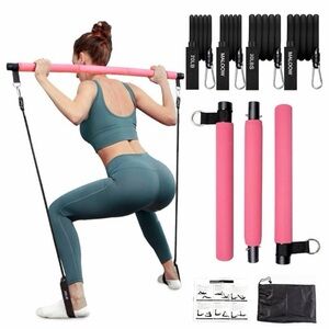Source Unknown Pink Fitness Bar Set